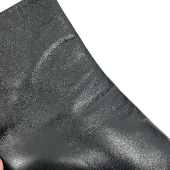 Gianvito Rossi Black Leather Lucite Heeled Pointed Toe Boots - Picture 13 of 15